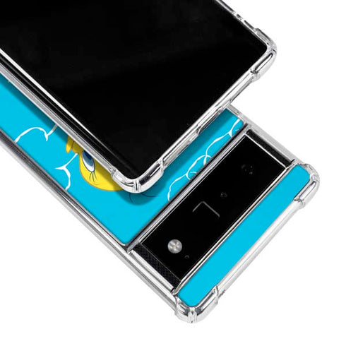Looney Tunes Tweety Bird Flying Google Pixel 6 Clear Case